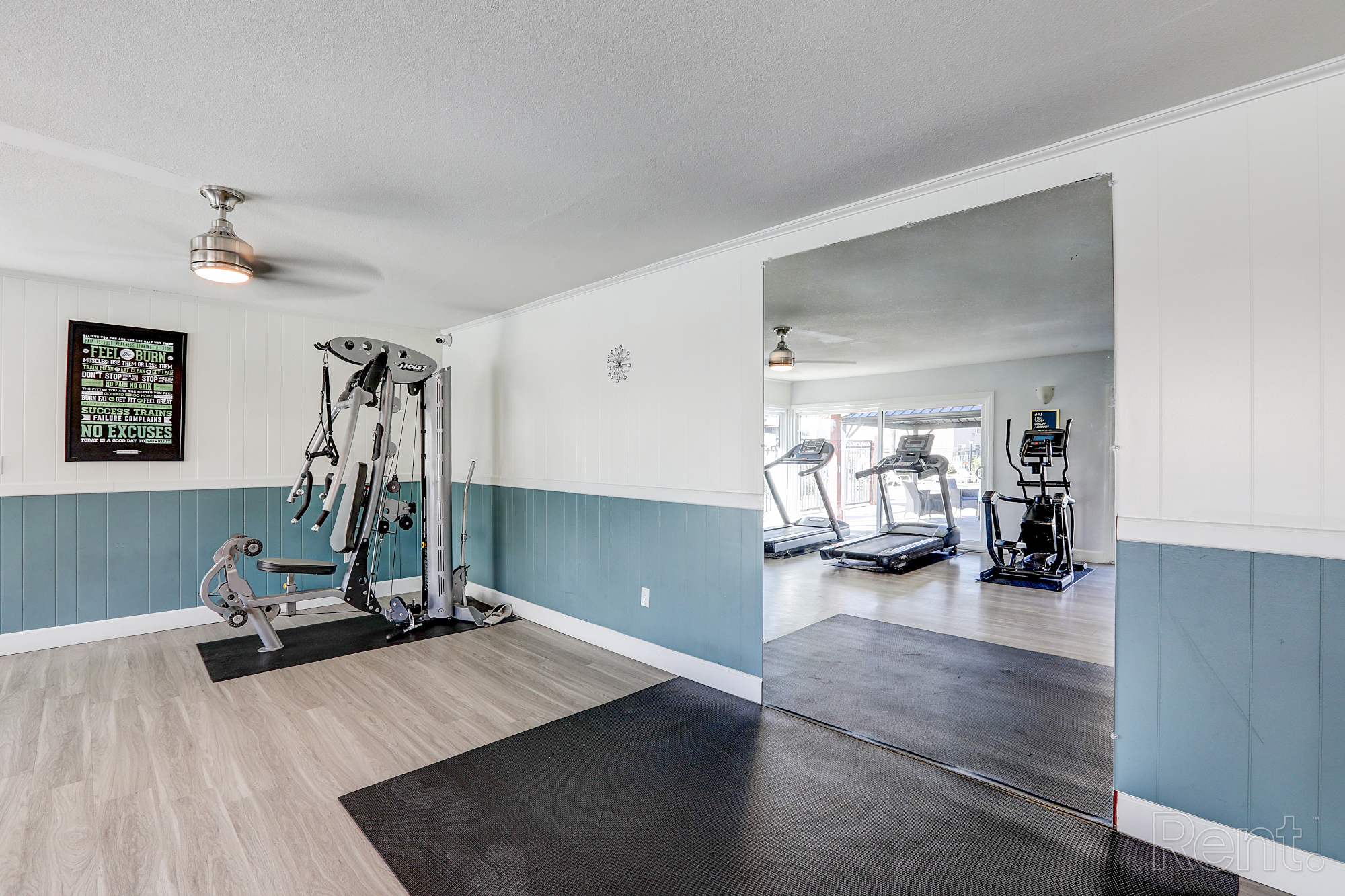 Chateau deville apartment community gym multi-station machine