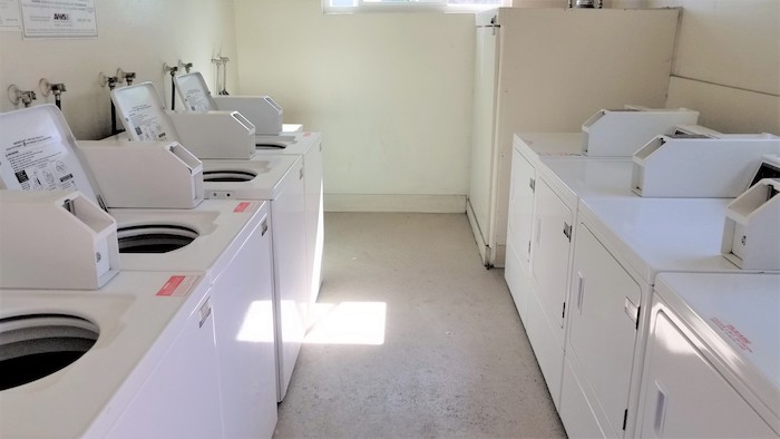One of the four onsite laundry facilities